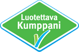 Luotettava kumppani -logo